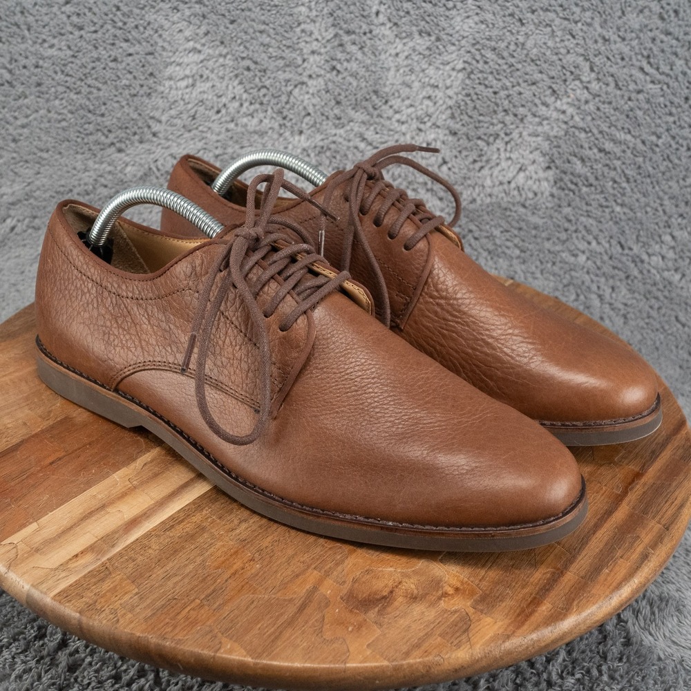 Sebago Norwich Oxford Brown Leather Dress Shoe Size 10.5 M
